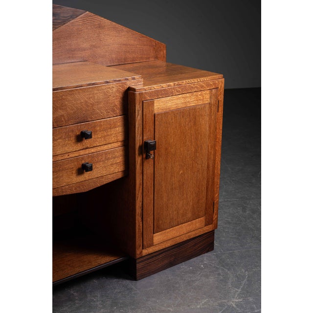 Wood Amsterdam School Cabinet, 1920s For Sale - Image 7 of 18