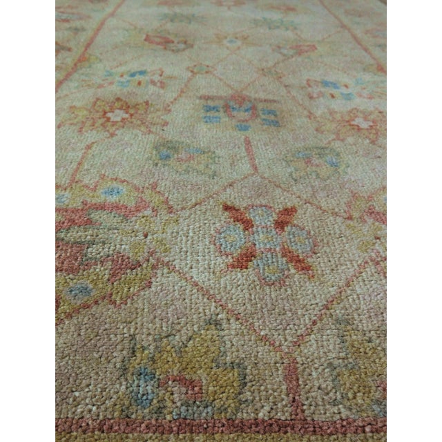 1990s Hand Made Runner Rug. 100% Pure Wool Pile. 2'8"x 10' For Sale - Image 5 of 12