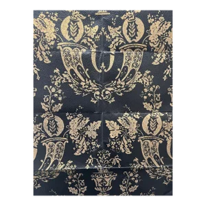 Scalamandre Black and Gold Wallpaper