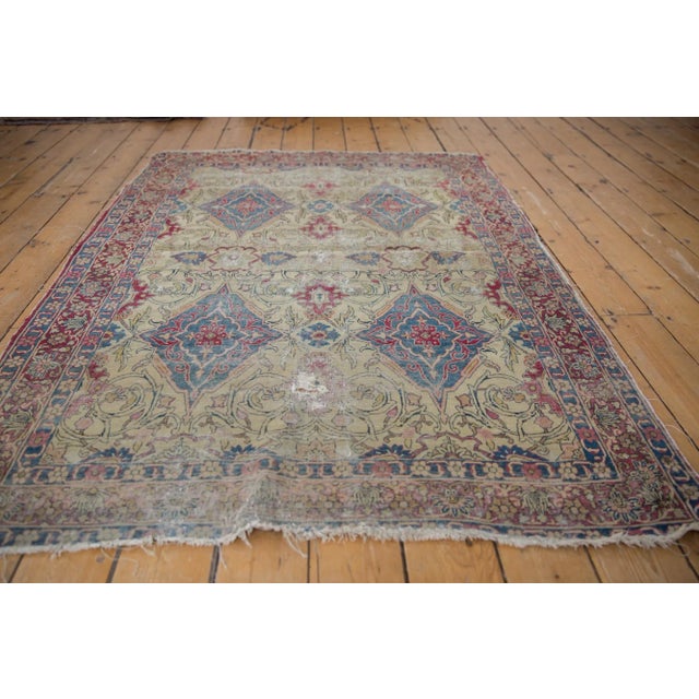 Antique Kermanshah Rug - 4'5" X 6'3" For Sale - Image 9 of 13