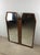 Unique Mid Century Modern Wall Mirror With Two Hexagonal Shaped Mirrors and Walnut Frame For Sale - Image 4 of 18