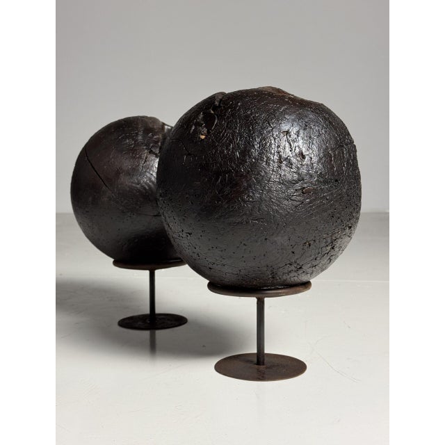 18th Century Bowling Balls, Set of 2 For Sale - Image 6 of 17