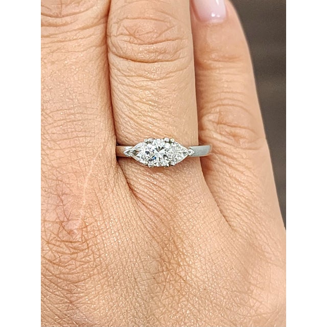 Modern 0.73 Ct Diamond Ring Size 5.75 For Sale - Image 3 of 10