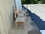 Gustavian Style Cerused Dining Chairs in New Blue & White Linen Set of 8 For Sale - Image 10 of 15