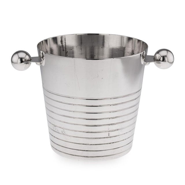 Vintage English Silver Plated Wine Cooler by Elkington & Co, 1960s For Sale - Image 12 of 12