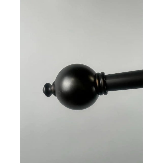 Industrial Style Adjustable Cantilever Arm Floor Lamp With Burlap Drum Shade For Sale - Image 11 of 14