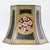 Vintage Hand-Painted Toleware Panel Lamp Shade With Floral Medallion For Sale - Image 4 of 12