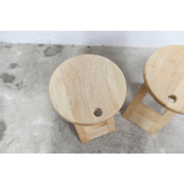 Vintage Folding Stools by Adrian Reed, 1980s, Set of 2 For Sale - Image 4 of 18