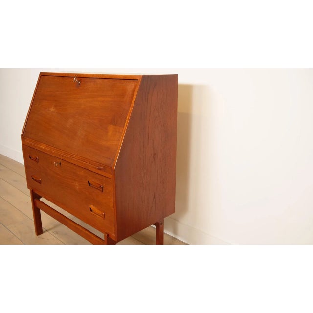 Vintage Teak Secretaire by Arne Wahl Iversen For Sale - Image 11 of 18