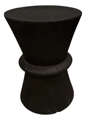 Andrianna Shamaris Minimalist Charred Side Table