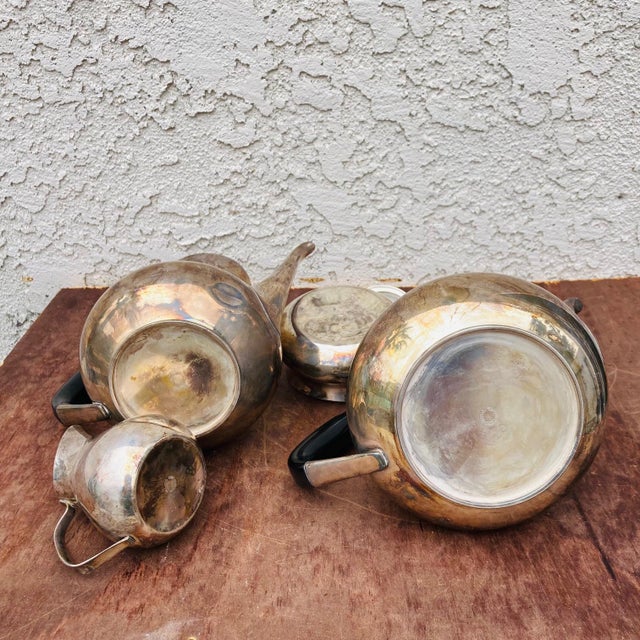 Mid 20th Century Mid Century 4 Piece Danish Cohr Coffee Tea Set For Sale - Image 5 of 12