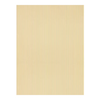 The House of Scalamandré Wilson Stripe Wallpaper, Turmeric For Sale