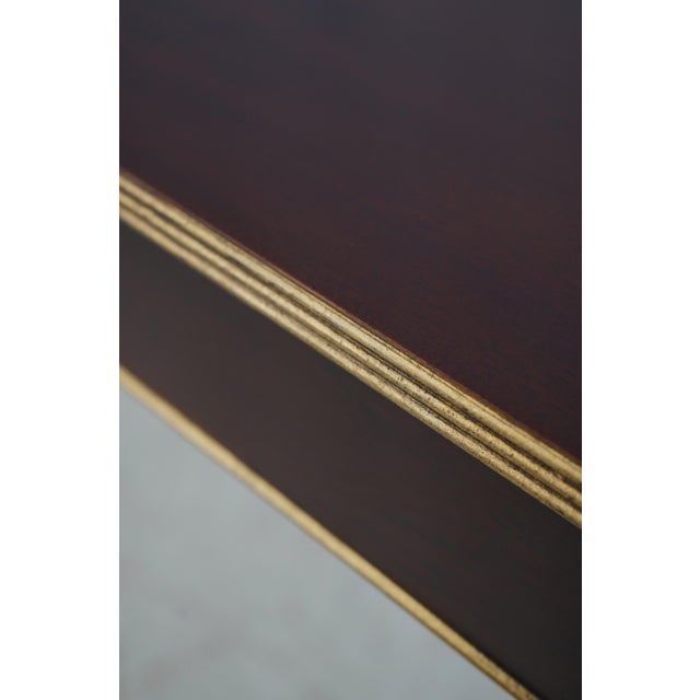 Brown Baker Barbara Barry Modern Regency Large Console Table For Sale - Image 8 of 14