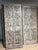 Rustic Midcentury Carved Entry Doors in Distressed Wood Architectural Statement Panels 80x30 For Sale - Image 3 of 14