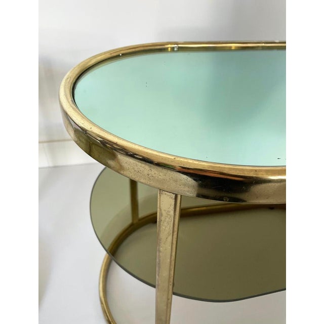 Vintage Coffee Tables in Brass and Glass, 1970s, Set of 2 For Sale - Image 9 of 13