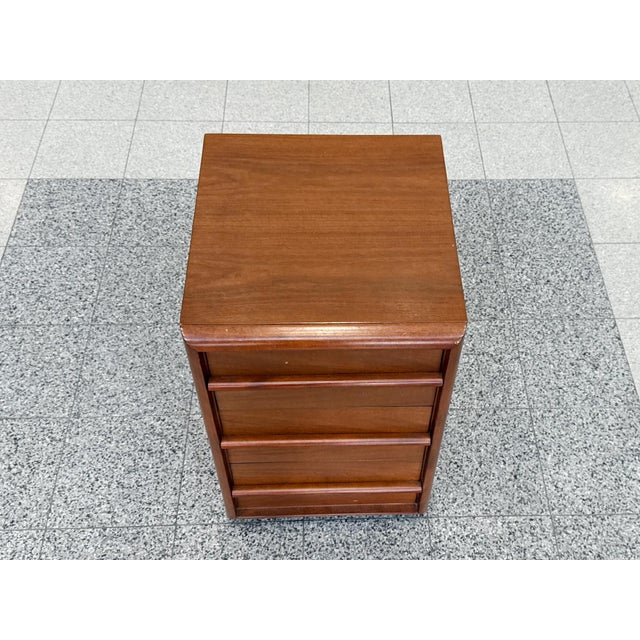 1960s 1960s Walnut Nightstand Chests by T. H. Robsjohn-Gibbings for Widdicomb - A Pair For Sale - Image 5 of 15