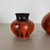 1970s Red Black Pottery Vases attributed to Steuler Ceramics, Germany, 1970s, Set of 2 For Sale - Image 5 of 18