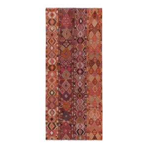 Vintage Turkish Sivas Jajim Kilim Rug 4'6'' X 10'4''