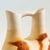 Large Vintage Nemadji Pottery Wedding Vase - Orange and Brown Matte Swirl Glaze For Sale - Image 4 of 12