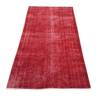Red Overdid Turkish Rug - 44" X 79.5" For Sale