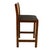 Late 20th Century Oak Cane Back Bar Counter Stool With Upholstered Seat For Sale - Image 5 of 8