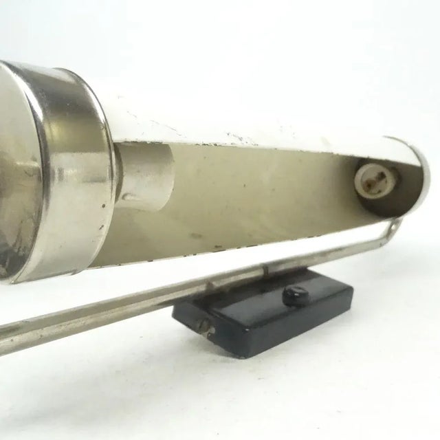 Silver Art Deco Wall Lamp, Poland, 1970s For Sale - Image 8 of 10