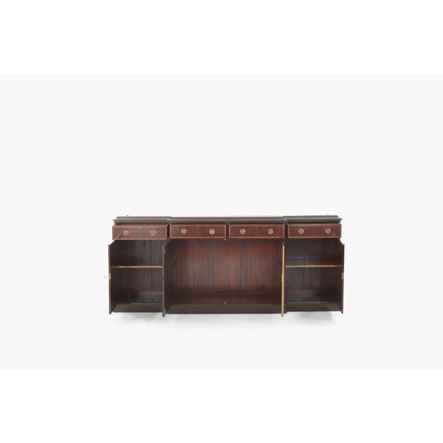 English 19th Century English George III Mahogany Breakfront Bookcase For Sale - Image 3 of 13