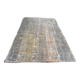 10x14 Modern Abstract Wool Rug, Hand-Knotted Nepal For Sale