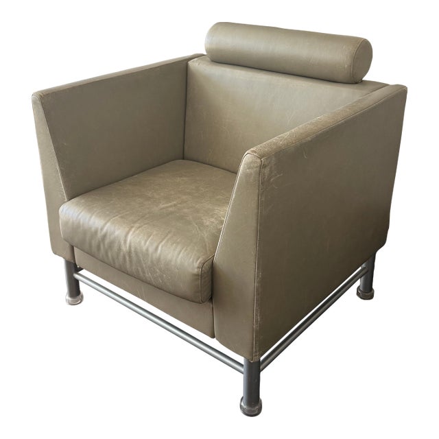 Grey Ettore Sottsass East Side Armchair for Knoll, Circa 1980, Italy For Sale