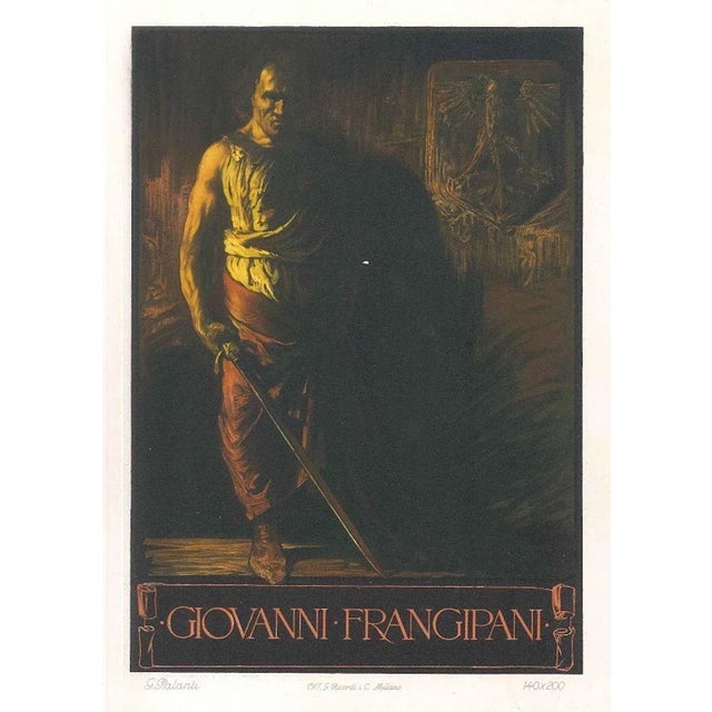 Giovanni Frangipani - Vintage Advertising Lithograph by G. Palanti - 1900 ca. 1900 ca. For Sale - Image 3 of 3