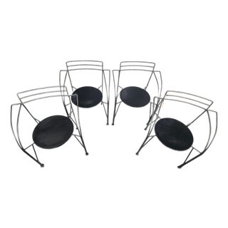 Set of Four Chairs "Lune D'argent" by Pascal Mourgue For Sale