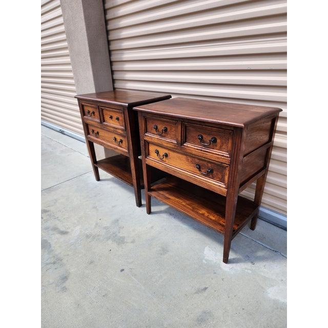 20th Century Hand Carved and Made Solid Wood Side Table For Sale - Image 9 of 12