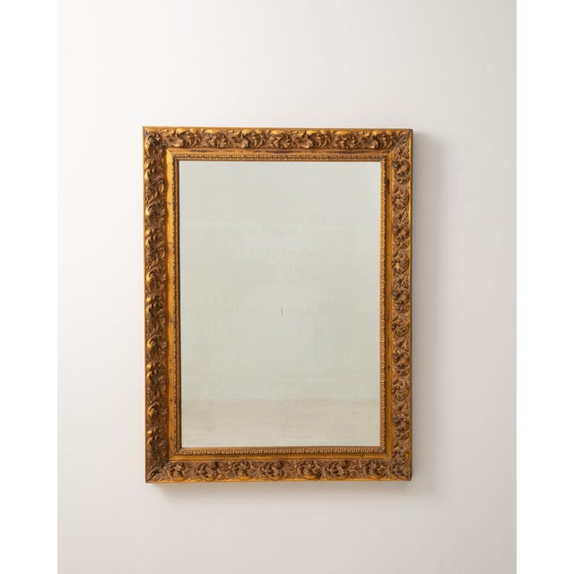 19th Century France Gold Wood Mirror For Sale - Image 4 of 8