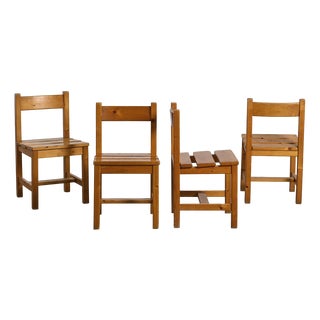 Chairs by Maison Regain for Les Arcs, 1970, Set of 4 For Sale