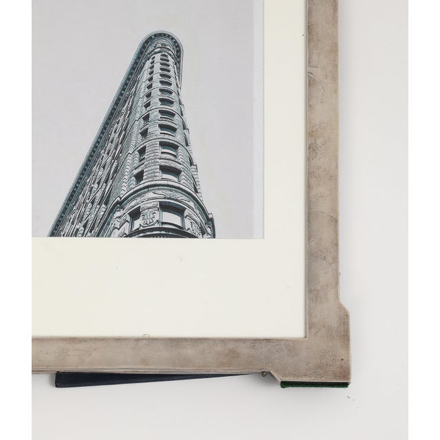 Vintage 20th Century Art Deco Style Sterling Silver Picture Frame For Sale - Image 9 of 13