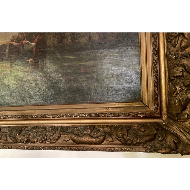 1900 - 1909 Felix Planquette XL Oil on Canvas 1906 For Sale - Image 5 of 14
