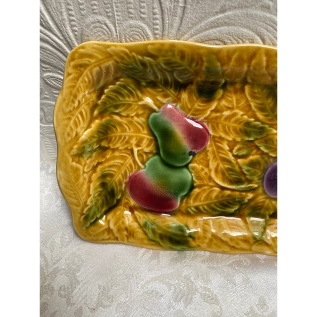 Antique Sarreguemines France Majolica Platter For Sale - Image 6 of 7