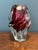 1960s Mid-Century Chribska Art Glass Set by Joseph Hospodka- 3 Piece Bohemian Cranberry and Amber Collection For Sale - Image 5 of 11