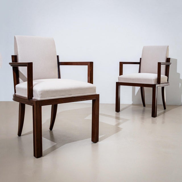 Early-20th Century Art Deco Armchairs, France For Sale - Image 11 of 18