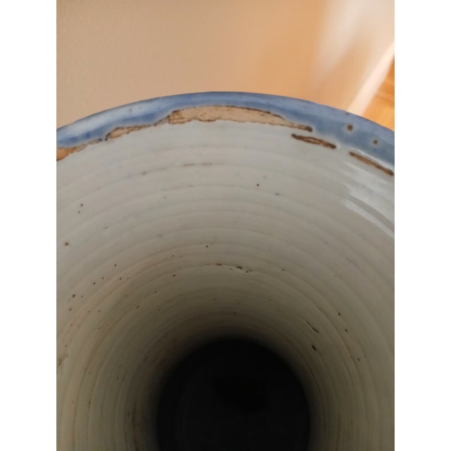 Asian Enamel Painted Ceramic Vase With Spout For Sale - Image 11 of 13