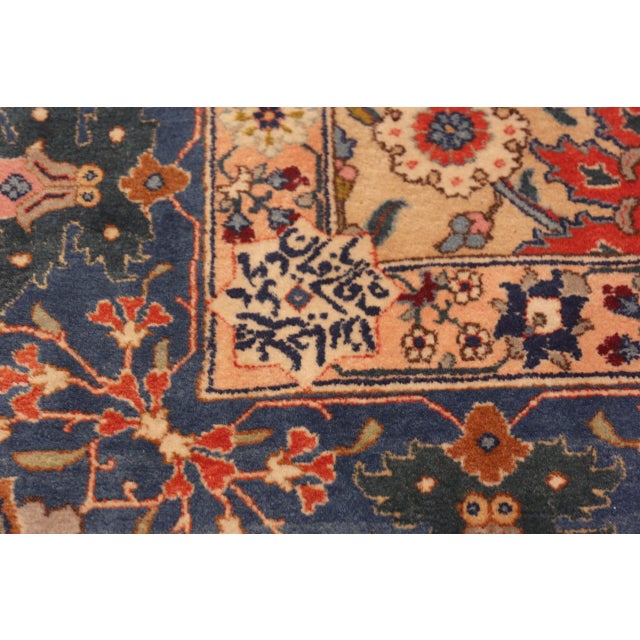 Cream Nazmiyal Collection Antique Persian Tabriz Rug For Sale - Image 8 of 13