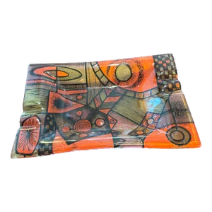 1960s Higgins Studio Glass Rectangular Dish