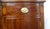 Solid flame mahogany Hepplewhite style style board with a central bow front, with 3 front and back hand dovetailed...