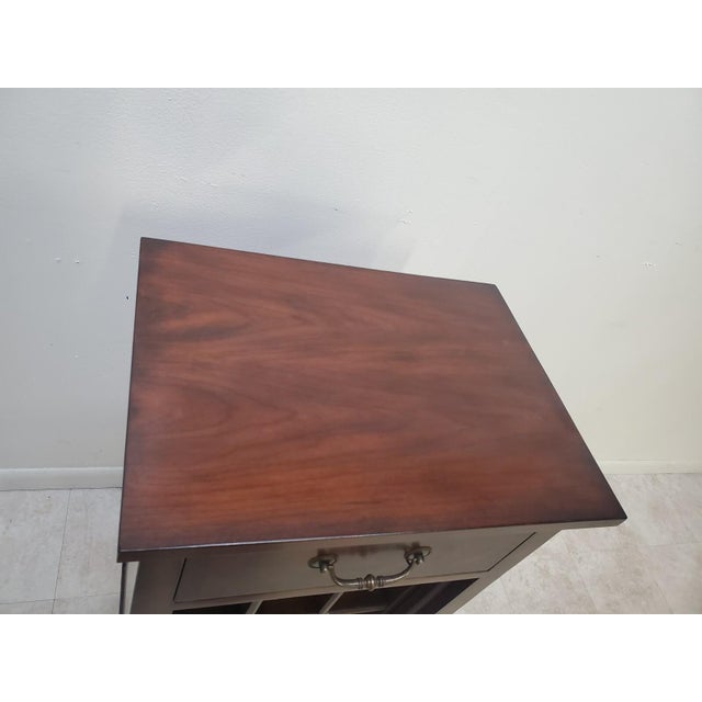 1990s Ethan Allen Wine Cabinet Display Tuscany For Sale In Philadelphia - Image 6 of 13