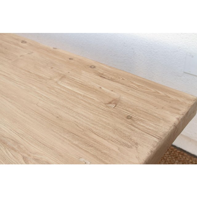 Wood The Nimes, Reclaimed Wood 96" Dining Table For Sale - Image 7 of 15
