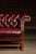 Vintage Chippendale-Style Camelback Chesterfield Leather Sofa in Oxblood For Sale - Image 9 of 13