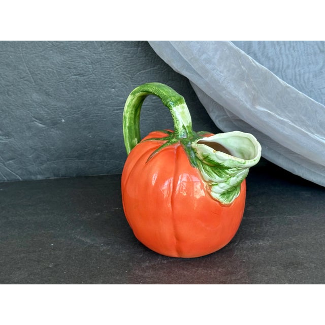 Decorative Ceramic Tomato Pitcher For Sale - Image 4 of 11