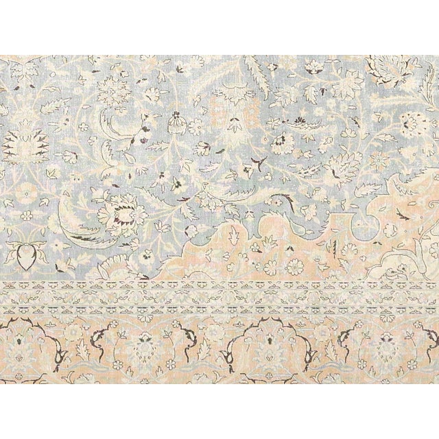 Semi Antique Persian Kashan Rug - 12'10" x 16'3", A Kashan rug is a type of hand-knotted carpet that originates from the...