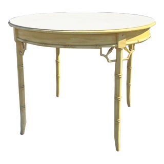 Hollywood Regency Thomasville Allegro Dining Table W/ Leaf For Sale