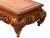 Wood Oriental Brown Stain Flower Carving Rectangular Display Easel Stand For Sale - Image 7 of 12